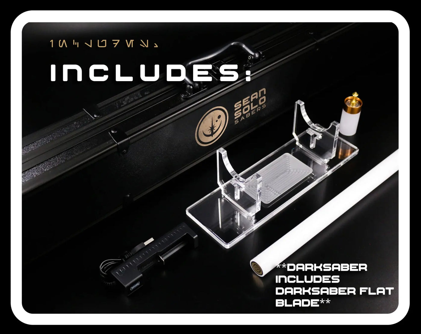 Darksaber Elite Saber Custom Lightsaber - Sean Solo Sabers