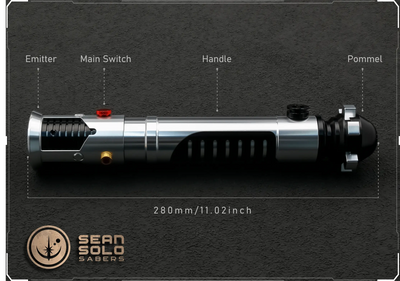 Obi-Wan EP1 Elite Saber Custom Lightsaber - Sean Solo Sabers