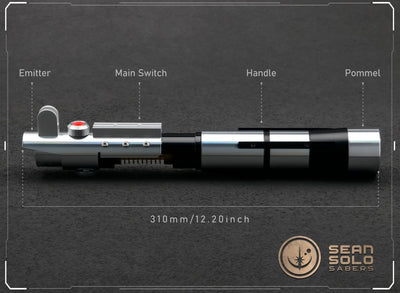 Starkiller's Force Unleashed Elite Saber Custom Lightsaber - Sean Solo Sabers