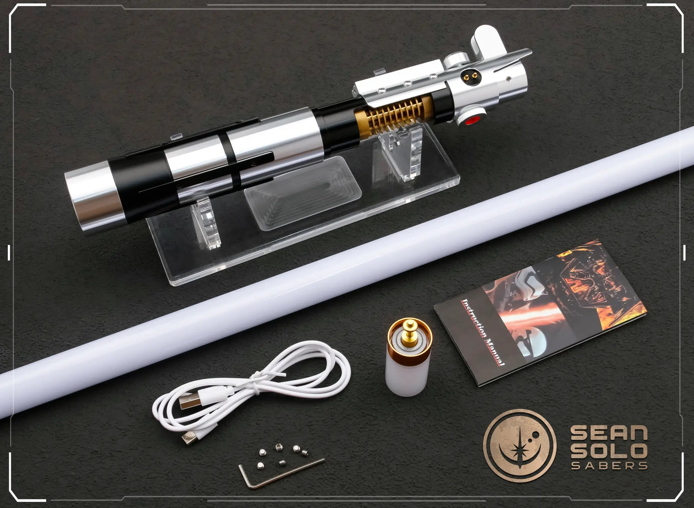 Starkiller's Force Unleashed Elite Saber Custom Lightsaber - Sean Solo Sabers