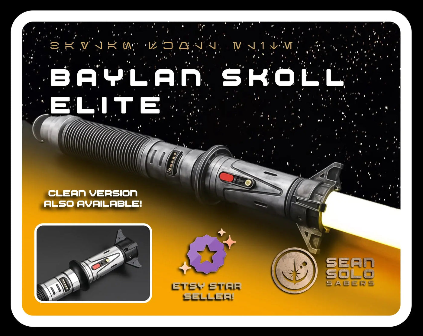 Baylan Skull Elite Custom Lightsaber - Sean Solo Sabers