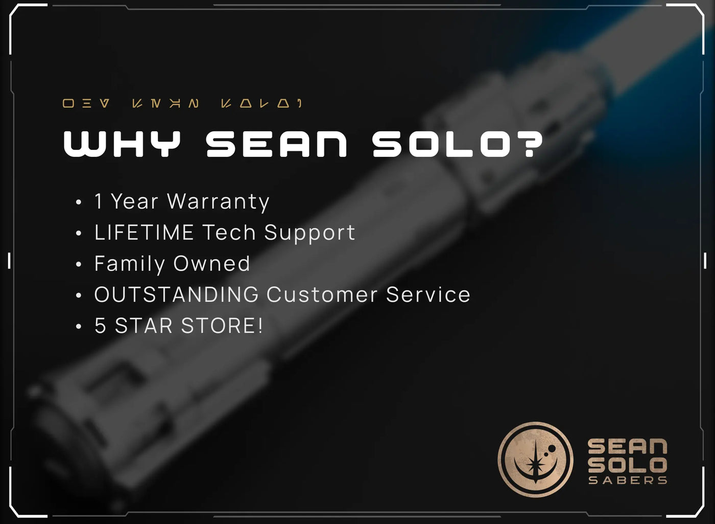 Ben Solo Hero Saber Custom Lightsaber - Sean Solo Sabers