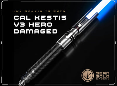 Cal Kestis Fallen Order Damaged Hero Saber Custom Lightsaber - Sean Solo Sabers