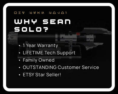Damaged Malgus Elite Custom Lightsaber - Sean Solo Sabers