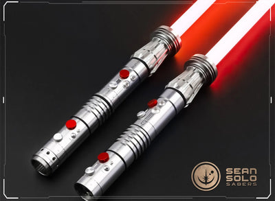 Darth Maul Elite Sabers + Staff Coupler Custom Lightsaber - Sean Solo Sabers