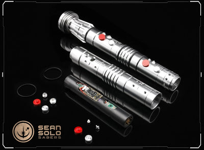 Darth Maul Elite Sabers + Staff Coupler Custom Lightsaber - Sean Solo Sabers