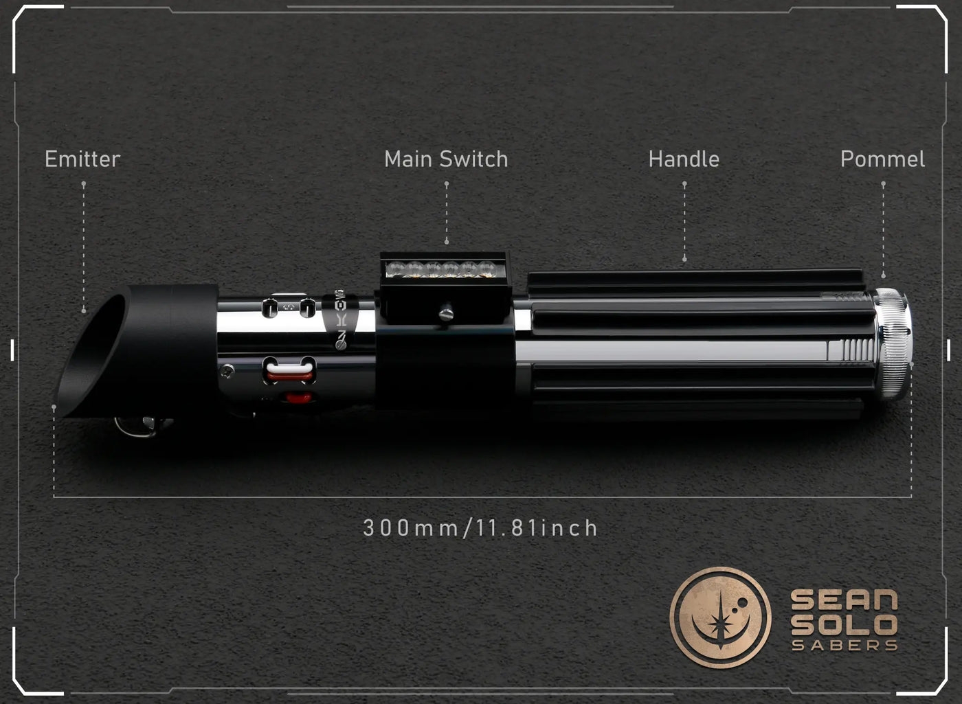 Darth Vader EP5 Elite Saber Custom Lightsaber - Sean Solo Sabers