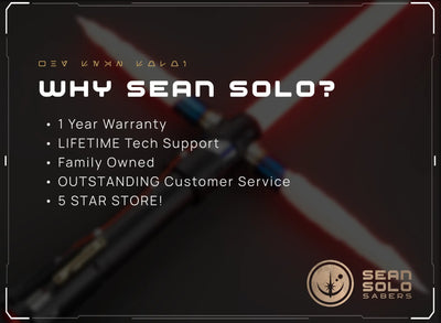 Kylo Ren Hero Saber Custom Lightsaber - Sean Solo Sabers