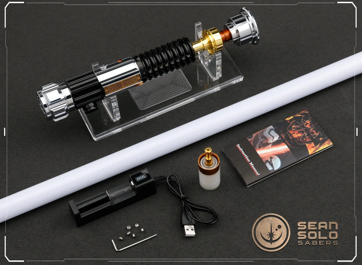 Obi-Wan EP3 Elite Saber Custom Lightsaber - Sean Solo Sabers
