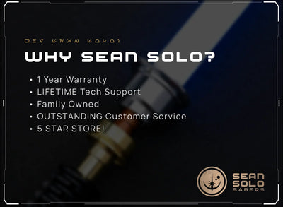 Obi-Wan EP3 Elite Saber Custom Lightsaber - Sean Solo Sabers