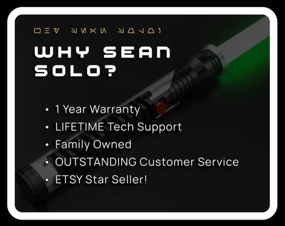 Qui Gon Elite Custom Lightsaber - Sean Solo Sabers