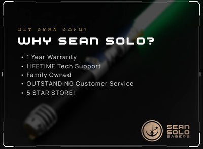 Relic Hunter Elite Saber Custom Lightsaber - Sean Solo Sabers