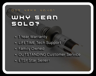Shin Hati Elite Custom Lightsaber - Sean Solo Sabers