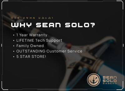 Stellan Gios Hero Saber Custom Lightsaber - Sean Solo Sabers