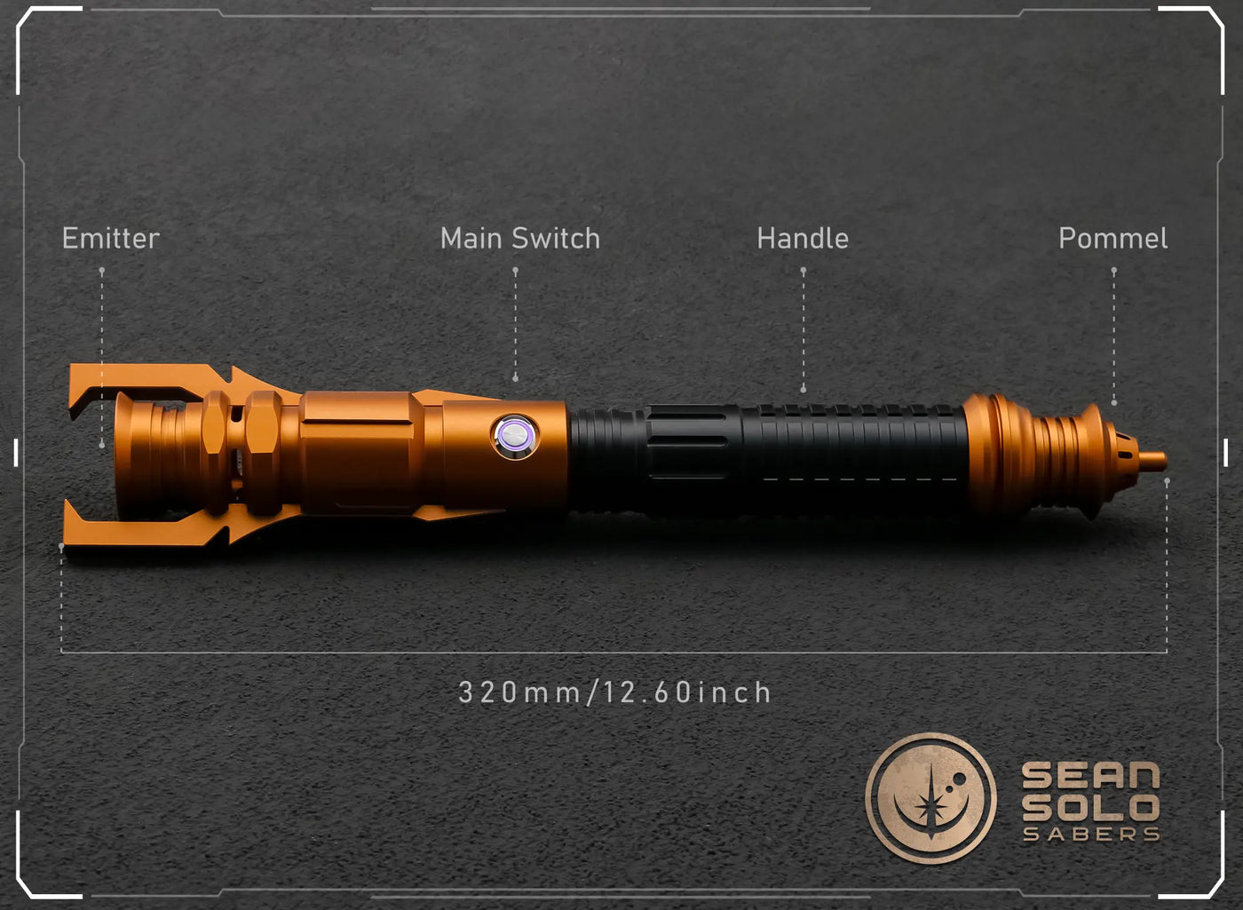 Taron Malicos Fallen Order Elite Saber Custom Lightsaber - Sean Solo Sabers